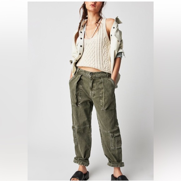 FREE PEOPLE High Tide Cable Knit Tank / Tea NWT - Picture 4 of 8